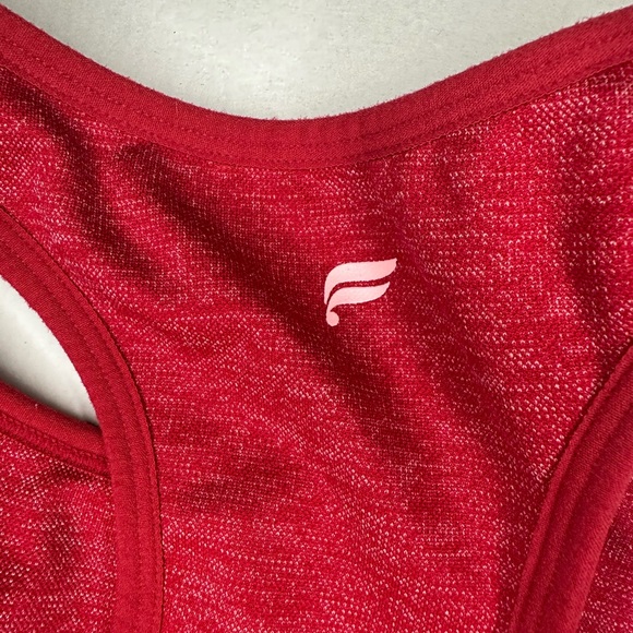 Fabletics Red Seamless Sports Bra & Bike Shorts Set Size Small - Picture 3 of 6